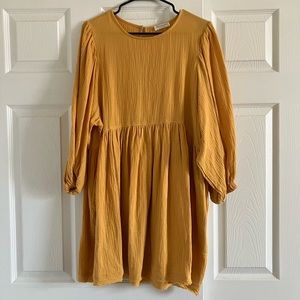 Yellow Boho mini dress